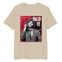 Desert Dust (beige) organic cotton tee featuring “Dialed In” graphic of Ben Shelton – front view