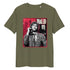 Khaki organic cotton tee featuring “Dialed In” graphic of Ben Shelton – front view