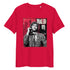 Red organic cotton tee featuring “Dialed In” graphic of Ben Shelton – front view
