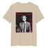 Desert Dust organic cotton tee featuring “Powered by Carrot” graphic of Jannik Sinner – front view