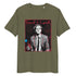 Khaki organic cotton tee featuring “Powered by Carrot” graphic of Jannik Sinner – front view